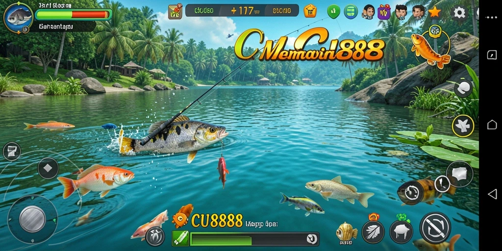 Tampilan permainan memancing yang seru dan menantang di CU888.
