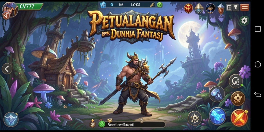 Tangkapan layar memperlihatkan aksi seru dalam petualangan CV777.