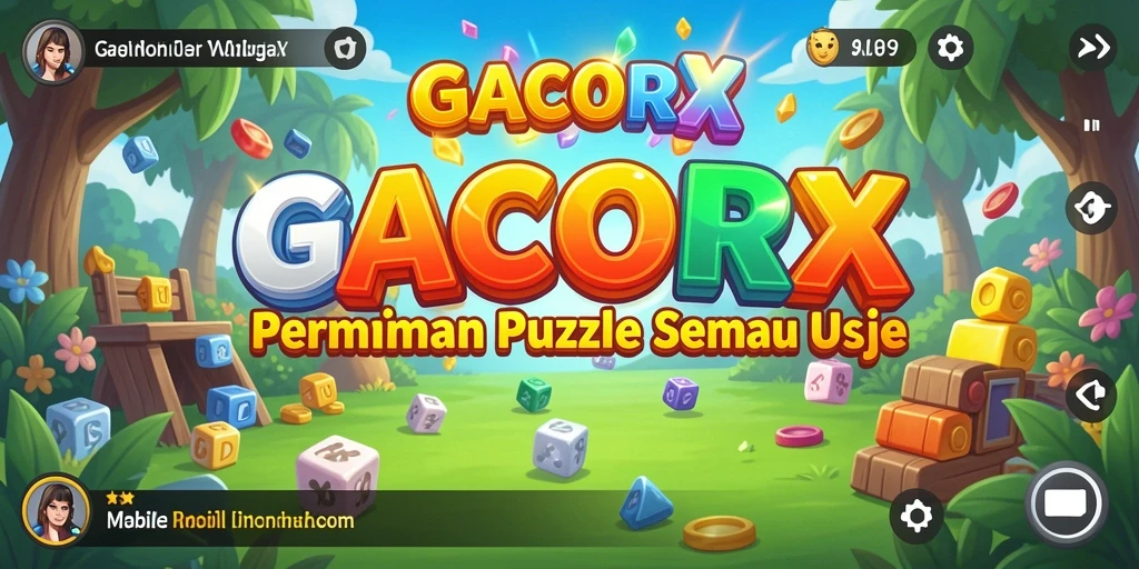 Tampilan gameplay menarik dari GACORX dengan berbagai puzzle menantang.