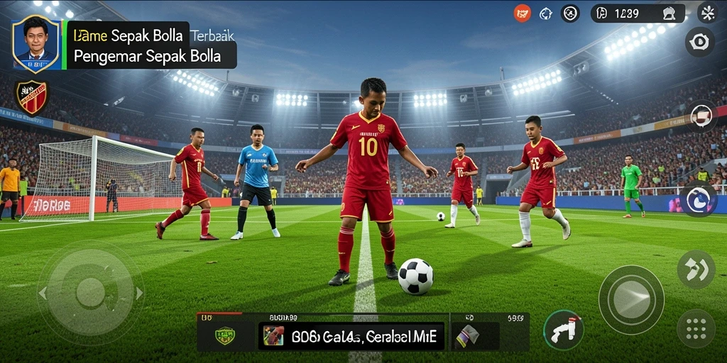 Tampilan gameplay IDR89 yang mendebarkan dalam pertandingan sepak bola.