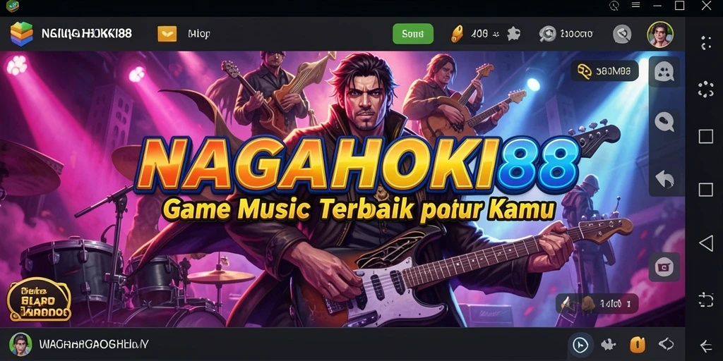 Tampilan gameplay seru di NAGAHOKI88 dengan berbagai lagu.