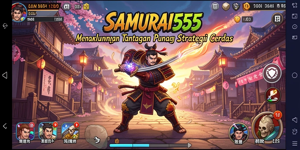 Tampilan gameplay SAMURAI555 yang menantang dan menyenangkan.