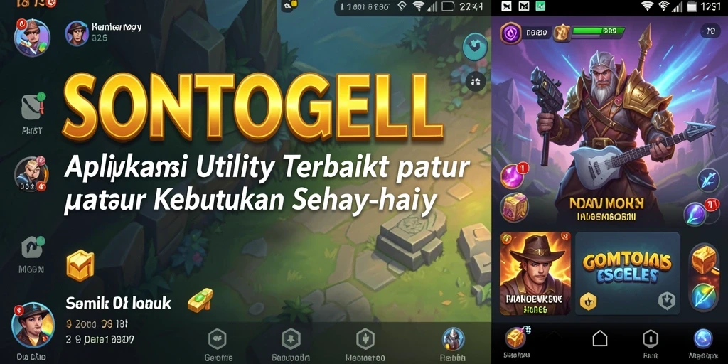 Tampilan aplikasi SONTOGEL yang intuitif dan fungsional.