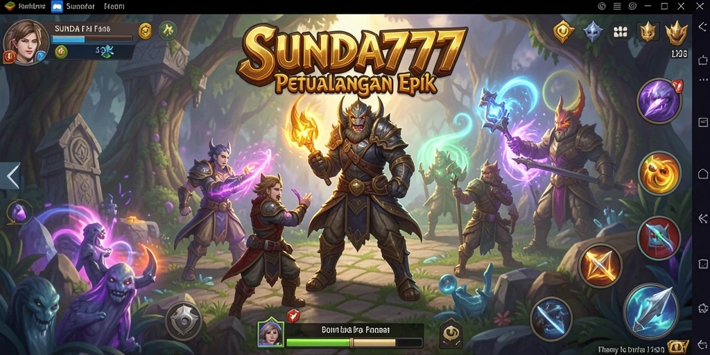 Tangkapan layar SUNDA777 menampilkan aksi seru dalam dunia RPG.