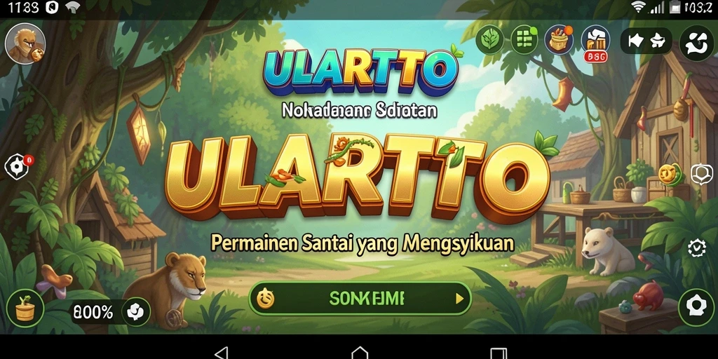 Tampilan gameplay ULARTOTO yang mengasyikkan dan penuh warna.