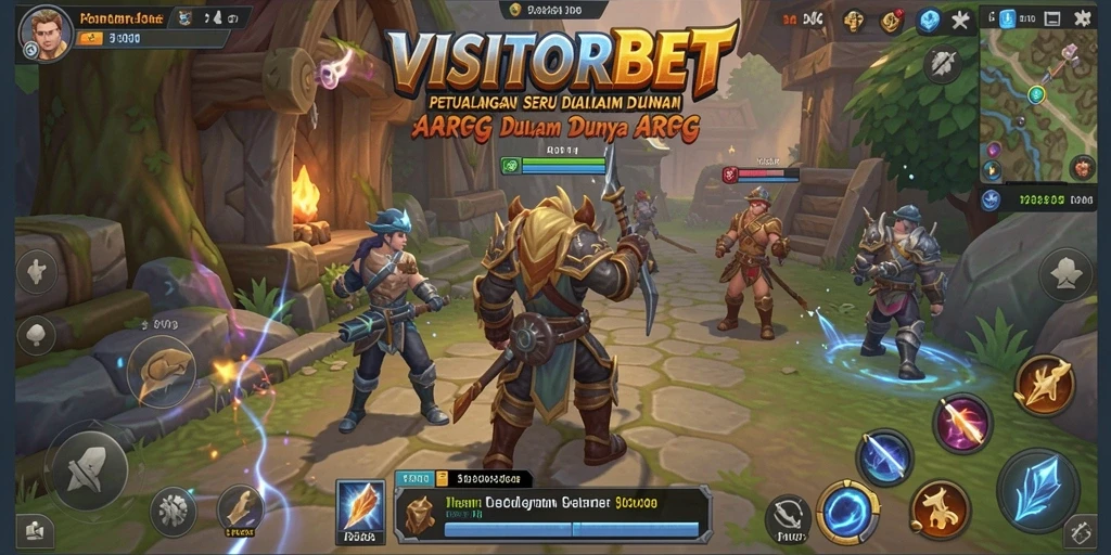 Tampilan gameplay seru dari VISITORBET dalam petualangan ARPG.