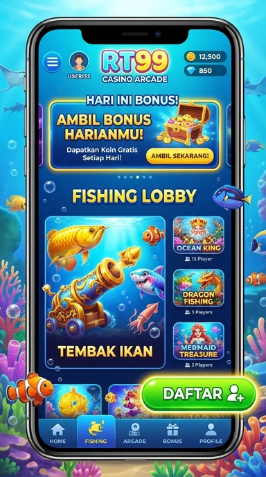Tampilan antarmuka aplikasi rt99 yang menarik dan informatif.